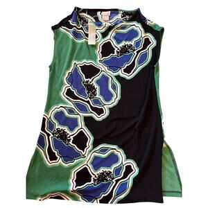 CHICOS TRAVELERS - NEW WITH TAGS, floral sleeveless top size 4/6